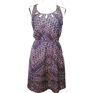 Sold Sequin 💕 Hearts 💕 Navy &Orange print dress